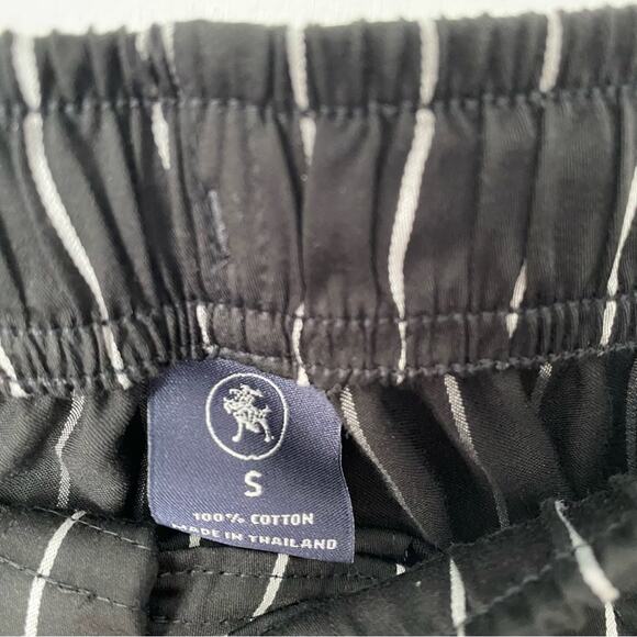 Hart Schaffer Marx Sleepwear Black Pin Stripe Mens Pajama Set NWTs size small - Picture 9 of 12